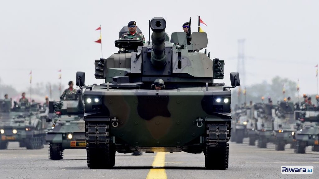 Tank Harimau buatan Pindad saat HUT ke-80 TNI 5 Oktober 2025 lalu